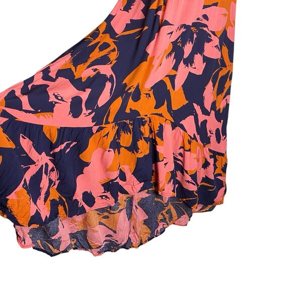 NWT Abel the Label Maxi Dress Womens XS Floral Boho Smocked Garden Tropical - Picture 11 of 15